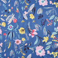 Tissu satiné 100 % polyester à motif floral imprimé numérique, motif dragon et phénix, très populaire pour les robes, jupes et artisanat féminins - Vente chaude