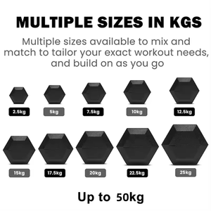 Haltères Hexagonaux <span class=keywords><strong>de</strong></span> Fitness Personnalisés pour Gymnastique à Domicile en Gros, Poids Libres en Caoutchouc - Product Image 4
