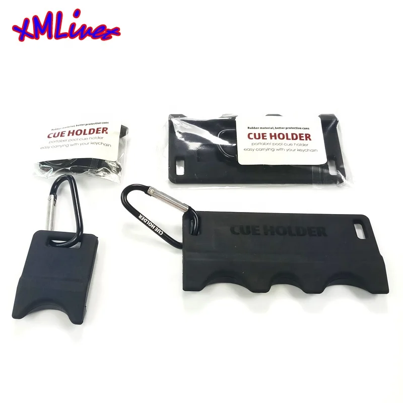 xmlivet Billiard cue stick Rack Pool Rubber Portable Cue Holder for 1cue/3 Cues Indoor Game Club Family Party Sport