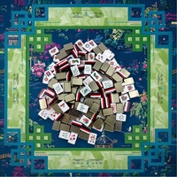 Mahjong de Noël OEM avec des tuiles à motifs personnalisés pour la distribution en gros et l'exportation directe d'usine