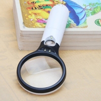 Mini Portable 3-45X Handheld Reading Visual Magnifier with 3 LED Light