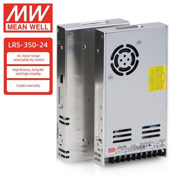 MeanWell LRS-350-24 350w 24v 14.6A Adjustable Dc Regulated Power Supply