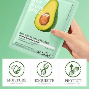 <span class=keywords><strong>Mascarilla</strong></span> hidratante coreana con extracto <span class=keywords><strong>de</strong></span> fruta, máscara Facial con vitamina c, hoja personalizada - Product Image 2