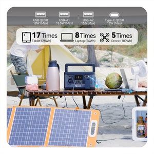 Mini 600 Wát xách tay năng lượng mặt trời Máy phát điện cho cắm trại xe <span class=keywords><strong>RV</strong></span> Du Lịch Tốt Bán tinh khiết Sine Wave Lithium ion ngoài trời sử dụng nhà - Product Image 5