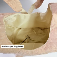 Sac de transport pour animaux de compagnie, sac à dos pour chien et chat, pliable, matelassé, respirant, en polyester, souple, pour poitrine, pour chiots, chatons, petits chiens
