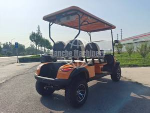 2 Seats 48 Volt LeadAcid Battery Electronic Brake Street Legal Certified Custom Side <b>Boxes</b> Electric Golf Cart - Product Image 3