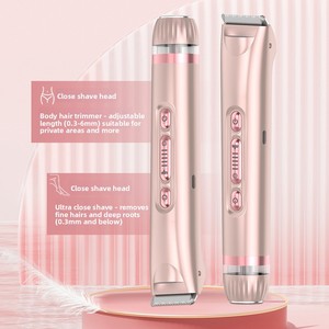 Depiladora Eléctrica 3 en 1 Recargable de Doble Cuchilla para Mujer, Resistente al Agua, para Depilación Corporal Completa, Directo de Fábrica - Product Image 1