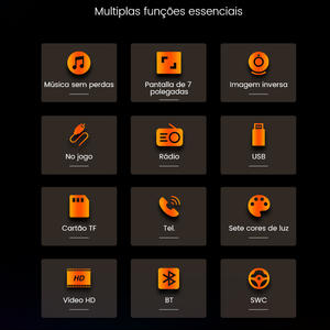 Mekede Armazém Brasil ND1-CP Écran MP5 6,86 pouces 800*480 avec système audio stéréo automobile pour usage universel - Product Image 3