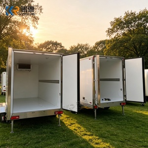 <span class=keywords><strong>Remorque</strong></span> frigorifique mobile blanche de 4 m, unité de congélation pour traiteur extérieur, mariages, festivals et événements - Product Image 2
