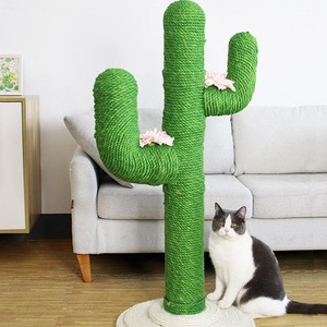 Árbol rascador para gatos, cactus, materiales DIY caseros, cápsula espacial, plataforma de observación, plataforma de salto popular, rascador grande de sisal para gatos - Product Image 2