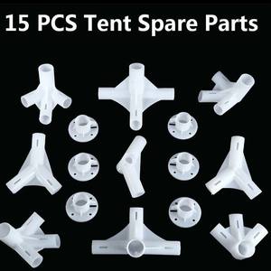 Accessoires de tente d'extérieur blancs avec auvents et pièces en plastique, produits en plastique durables pour le camping et les activités de plein air - Product Image 4