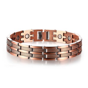 High Quality Red <strong>Copper</strong> <strong>Bracelet</strong> Cross Scripture Black Magnet <strong>Bracelet</strong> Bio Magnetic Health Men's and Women's Fashion Jewelry - Product Image 6