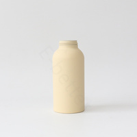 Bouteille de 500 ml en aluminium noir mat pour soins de la peau, lotion visage, gel douche, flacon vide avec pompe mousse, prix usine