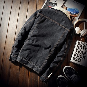 Winter Fashion Mens Jean <strong>Jacket</strong> Outwear Male Man Cowboy <strong>Jackets</strong> Men and Coat Trendy Warm <strong>Fleece</strong> <strong>Thick</strong> Denim <strong>Jacket</strong> Wool - Product Image 5