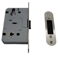 Serrures de porte à mortaise de sécurité en acier inoxydable de 72mm de haute qualité antivol clé de boîte blanche accessoire à bas prix pour portes françaises CE