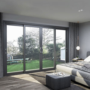 Mỹ Phong Cách Cử<span class=keywords><strong>a</strong></span> Trượt Đôi Tráng Men Glass Patio Cử<span class=keywords><strong>a</strong></span> Ban Công Năng Lượng Hiệu Quả Nhôm Cử<span class=keywords><strong>a</strong></span> Trượt - Product Image 3