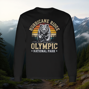 T-shirt à manches longues Olympic National Park Hurricane Ridge pour la randonnée et les activités de plein air - Product Image 3