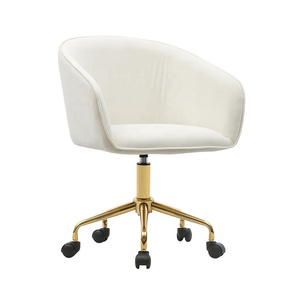 Project Furniture Matching Commercial Best Selling <span class=keywords><strong>Silla</strong></span> de <span class=keywords><strong>escritorio</strong></span> suave de terciopelo dorado negro - Product Image 1