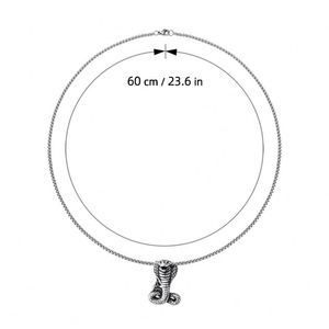 Collier Pendentif Homme en Acier Inoxydable, Style Nordique, avec motifs Marteau de Thor, Amulette Viking, Yin-Yang, Tomahawk, Guerrier, Cobra, Ancre, Football, Queue de Baleine - Product Image 5
