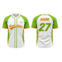 Camiseta de Béisbol Personalizada Transpirable de Talla Grande con Diseño Gratuito, Envío Rápido, 100% Poliéster, Absorbe la Humedad
