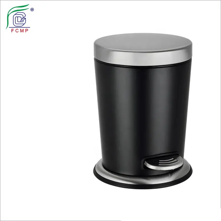 Trash Bin/waste Bin/garbage Can Metal Stainless Steel Pedal 5L Soft Close Waste Bin 18/0 or Customized,stainless Steel