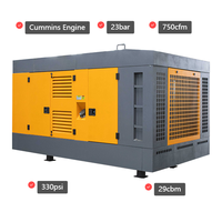 Compresseur d'air diesel haute pression 23 bars 750 CFM 330 PSI, type vis, marque YOULI, abordable, pour machine de forage