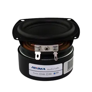 AIYIMA 2 件 3 英寸便携式音频低音扬声器 4 8 Ohm 25W家庭影院Hifi立体声低音炮音箱低音炮扬声器喇叭