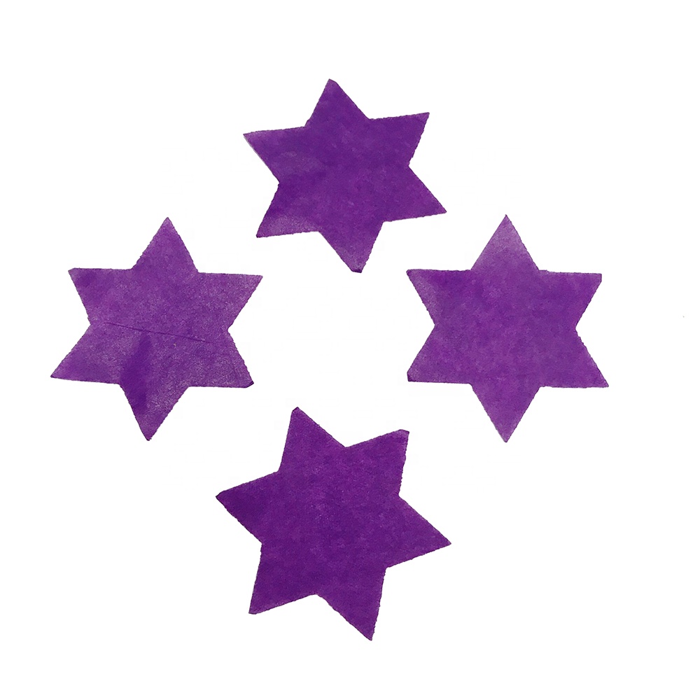 Биоразлагаемые украшения для вечеринки и свадьбы, Шестигранная звезда, бумажные конфетти