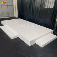 Vente d'usine OEM, scène de mariage en acrylique blanc, scène de danse pour fête