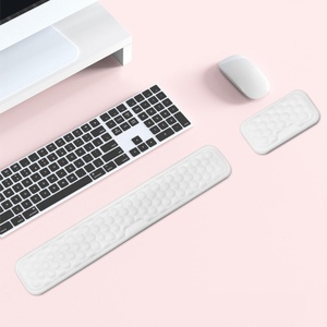 Customizable Colorful Printing Soft PU Leather Memory Foam Wrist Mouse and Keyboard Pad <b>Set</b> for Office Gaming <b>PC</b> Laptops - Product Image 1