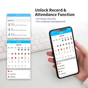 Serrure intelligente étanche pour l'extérieur 5 en 1WIFI Serrure de porte à <span class=keywords><strong>code</strong></span> numérique modifiable Serrure à empreinte digitale Polymatch pour l'appartement, la sécurité de la maison - Product Image 5