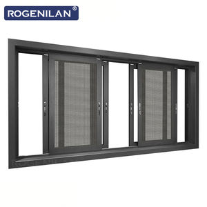 Fenêtre coulissante extérieure en aluminium imperméable ROGENILAN pour balcon, double vitrage Low-E avec moustiquaire - Product Image 4