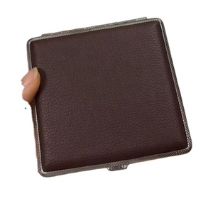 <span class=keywords><strong>2025</strong></span> Sang Trọng Da Của Nhãn Hiệu Thuốc Lá Di Động Trường Hợp Không Thấm Nước Vuông Hộp Thiếc Với Tùy Chỉnh In Biểu Tượng Du Lịch Phụ Kiện - Product Image 6