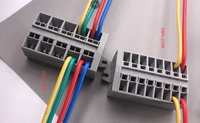Borniers miniatures équivalents à la série 264, connexion à ressort, matériau PA66, 8kV, 24A, connecteur de câble électrique