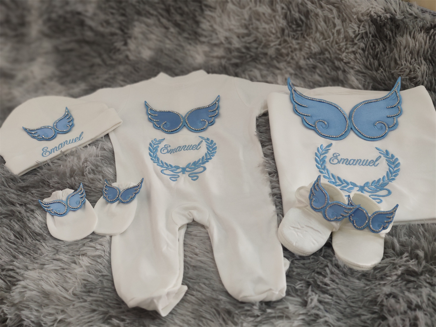 Blue wings