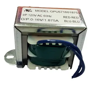 Low frequency copper wires ac 120v 230v 240v ac 24v 15v 12v 1a 2.5a ei 57 transformer