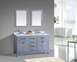 Armoire de salle de bain murale de style moderne meuble de <span class=keywords><strong>douche</strong></span> couleur bois avec miroir LED - Product Image 3