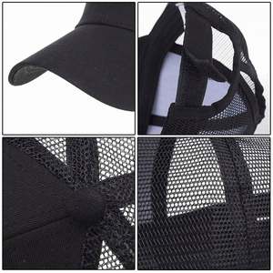 Gorras de cola de caballo para mujer con malla trasera estilo camionero en promoción / Gorras deportivas personalizadas de fábrica BSCI para mujer - Product Image 6