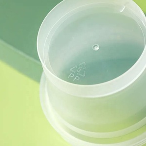 Pot à pudding en plastique PP de qualité alimentaire semi-transparent avec couvercle à vis, 100 ml, 200 ml, 300 ml, 500 ml, 700 ml - Product Image 2