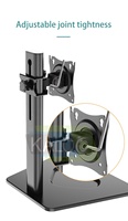 Supports d'écran simples KALOC Factory, support d'écran de bureau à fixation simple, compatible avec les écrans de 17 à 32 pouces/2 à 9 kg