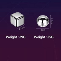 Accessoires de bar : Glaçons réutilisables en acier inoxydable, pierres à whisky pour rafraîchir le whisky