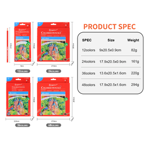 Juego de lápices artísticos a base de aceite Giorgione de <span class=keywords><strong>36</strong></span> colores, núcleo de grafito de 3 mm de grosor, lápices de colores de madera duraderos, caja de colores para arte - Product Image 3