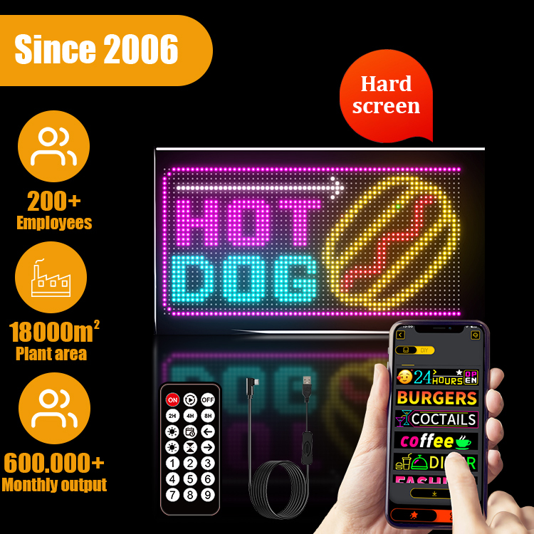 Good PU and FPBC Quality Custom Picture, Musical Rhythm and Time Setting Function Led Hard Screen Panel Light