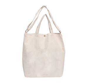 Sac fourre-tout en toile tendance avec bandoulière réglable, fermeture à bouton-pression, grande capacité, sac de shopping à porter en bandoulière (motif lettres) - Product Image 1