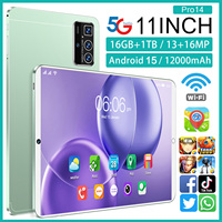 Tablet PC Pro 14 >10.1" MTK Octa Core 16GB+1TB 108MP 8000mAh 5G Dual SIM+TF AI Core Gaming Ultra 120Hz Refresh Rate Wi-Fi