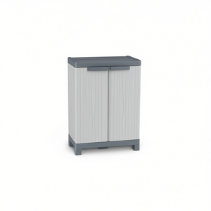 Armoire à double compartiment Ttake 70x43.8x97.6 cm gris clair gris foncé, armoire de rangement pour outils - Product Image 2