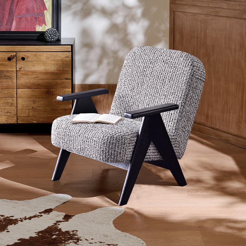 Chenille cotton linen - grey stripes