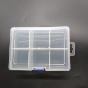 Contenedor de almacenamiento de plástico duradero de estilo de moda de plástico cuadrado a prueba de agua de PP de 6 compartimentos multiusos - Product Image 2