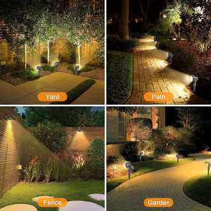 ไฟสวน LED ควบคุมผ่าน WiFi สำหรับภายนอกอาคาร RGBW 6W ไฟตกแต่งภูมิทัศน์ ระบบแรงดันต่ำ 24V ตัวเรือนอะลูมิเนียม กันน้ำระดับ IP67 - Product Image 6