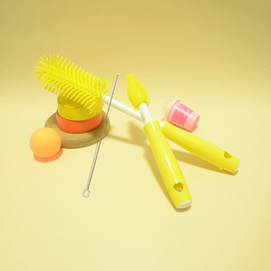 Liquid Silicone <strong>Bottle</strong> <strong>Brush</strong> Cleaning Cup Rotating <strong>Brush</strong> Nipple <strong>Brush</strong> Three in One Multifunctional Cleaning Rinse - Product Image 3